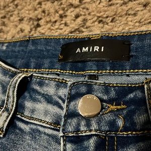 Amiri old English logo jean